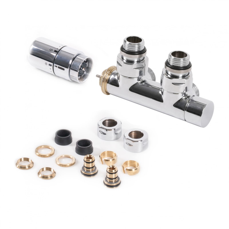 Terma pravá středová úhlová termostatická sada G 1/2" Chrome